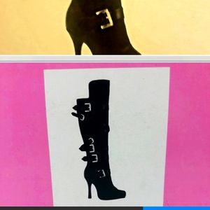 Black Leg Ave knee-high Boots Size 8